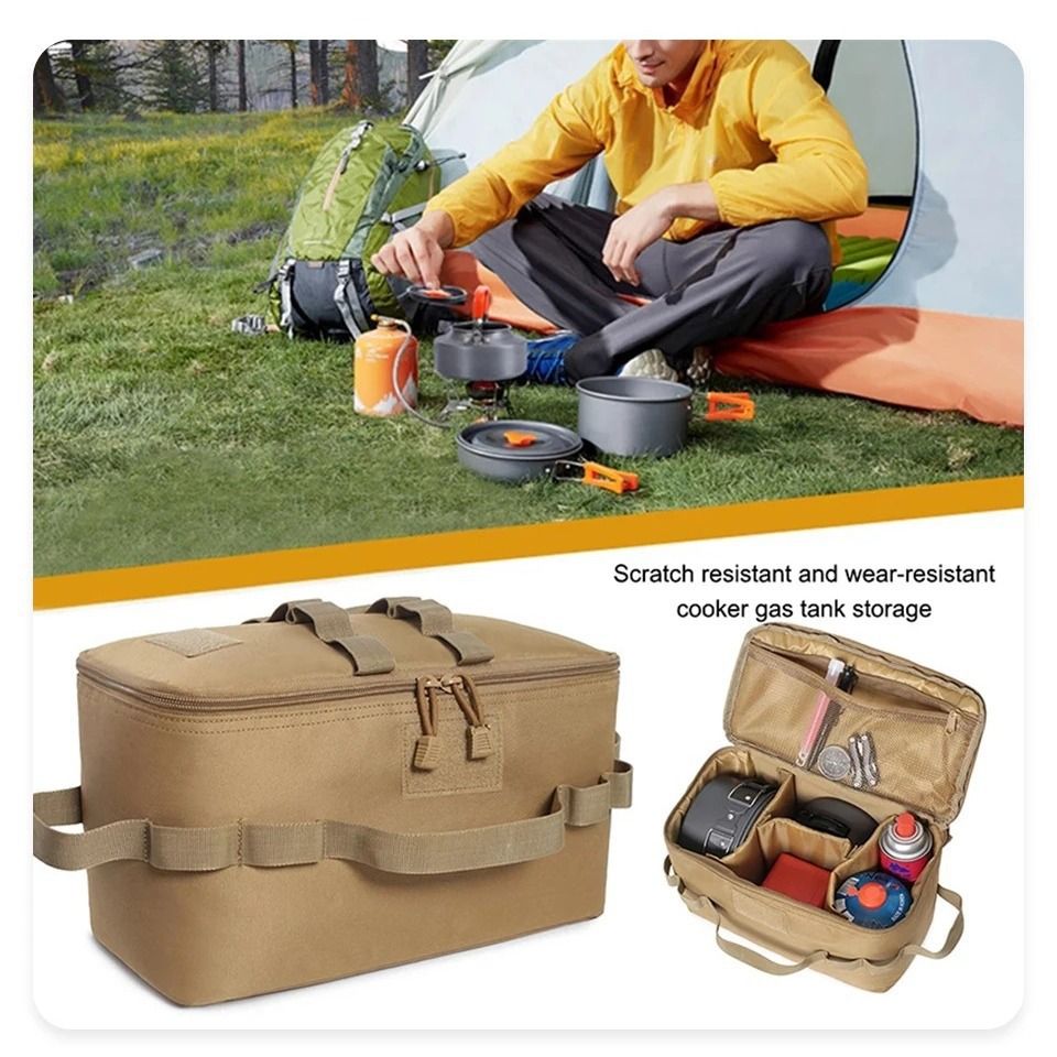 Camouflage Camping Gear Storage Bag (34 x 17 x 19 cm) Portable Outdoor view 6
