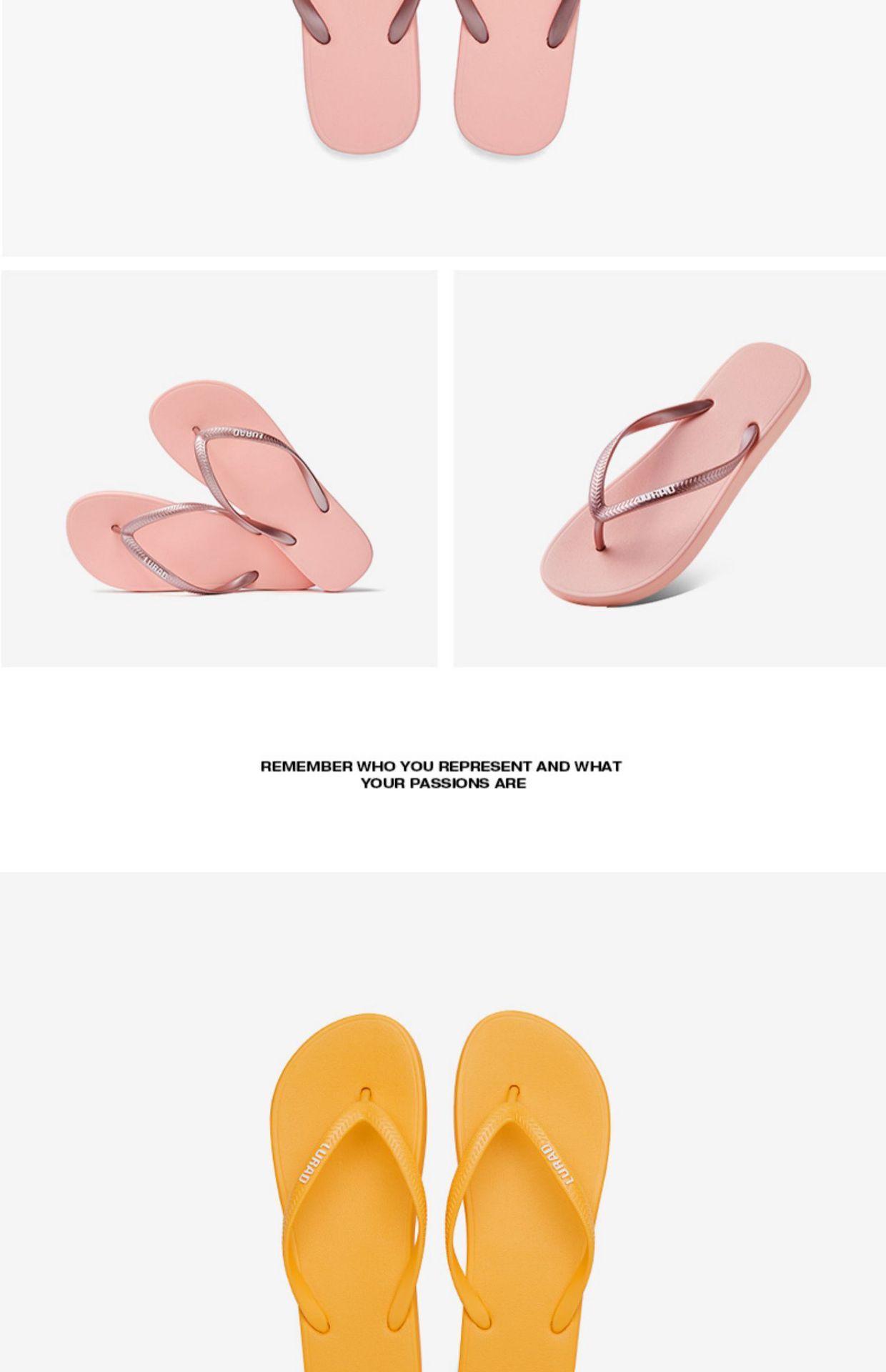 Pink EVA Flip Flops - 25 cm Insole view 2