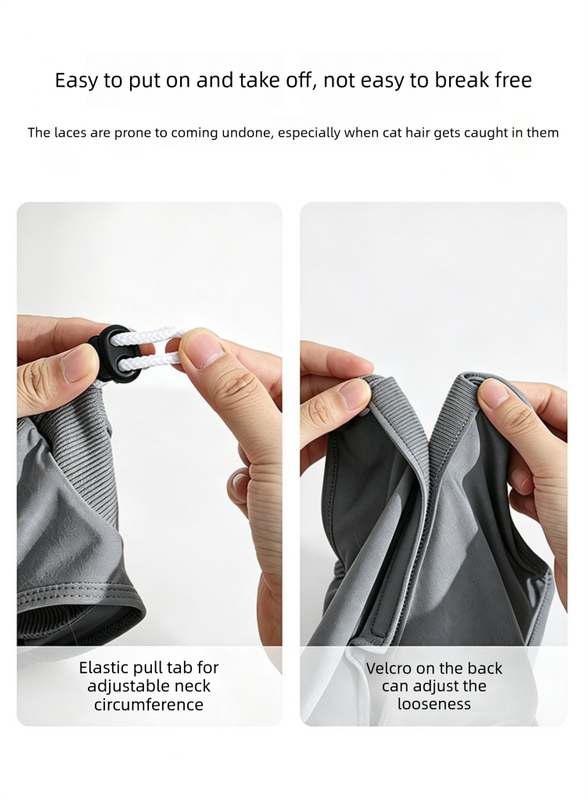 Grey Pet Recovery Suit M Size (Approx.2-4 kg) - Modal Stretch Post Surgery view 5