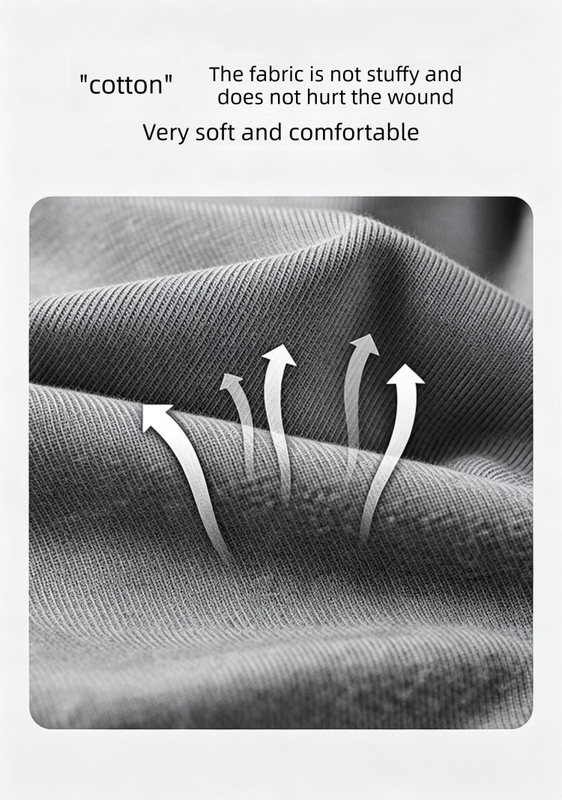 Grey Pet Recovery Suit L Size (Approx.4-7 kg) - Modal Stretch Post Surgery view 8