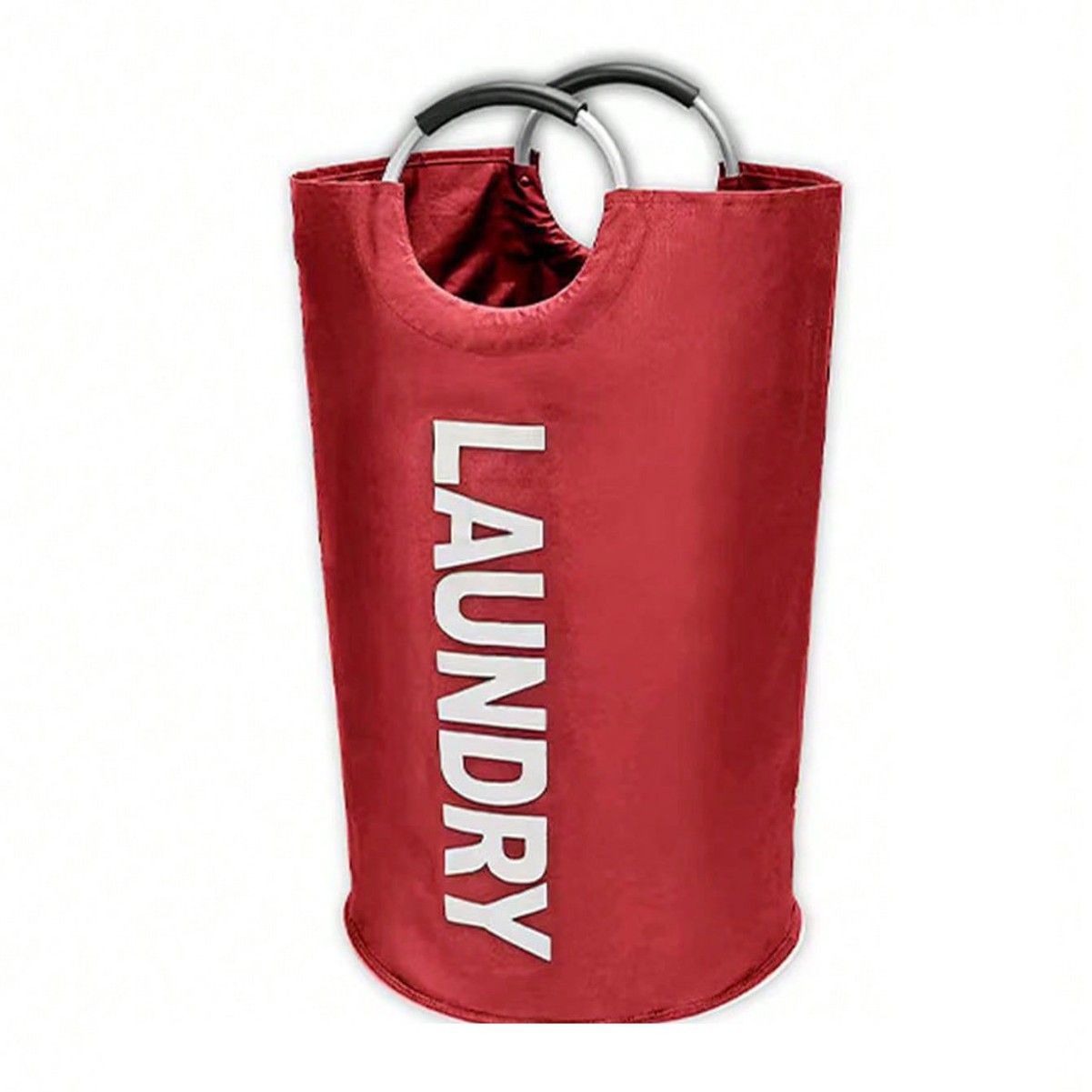 Red Collapsible Laundry Hamper 2 Pack - 38 x 79 cm Oxford Fabric Large