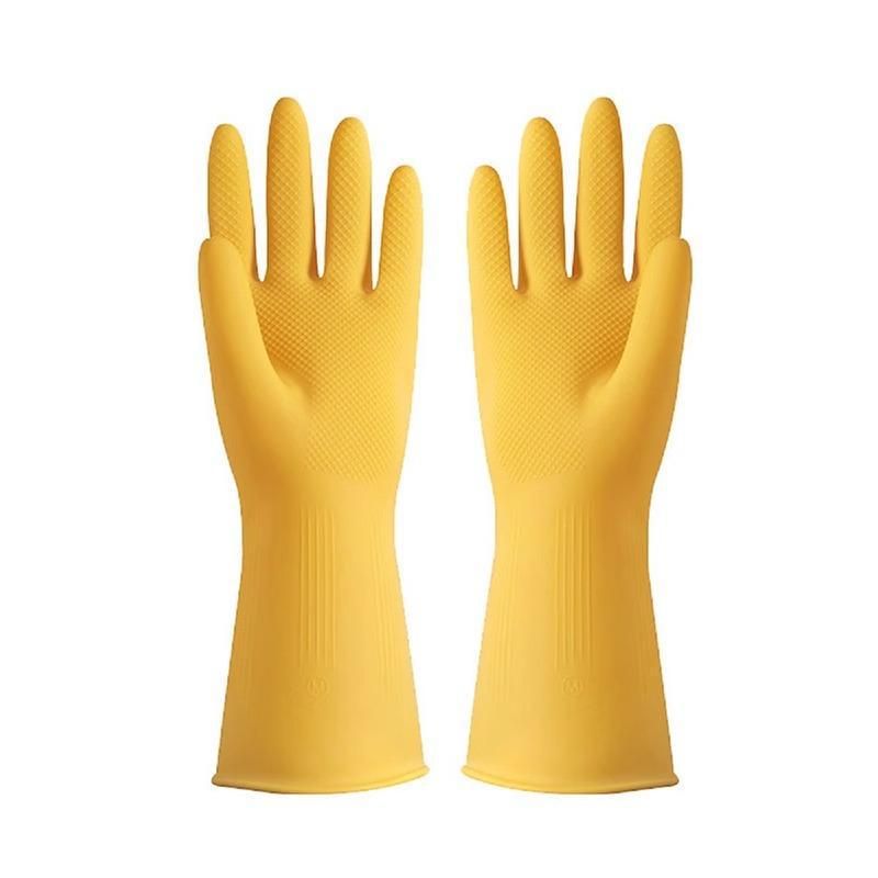 Reusable Rubber Cleaning Gloves 5 Pairs - Medium 33 x 9.5 cm