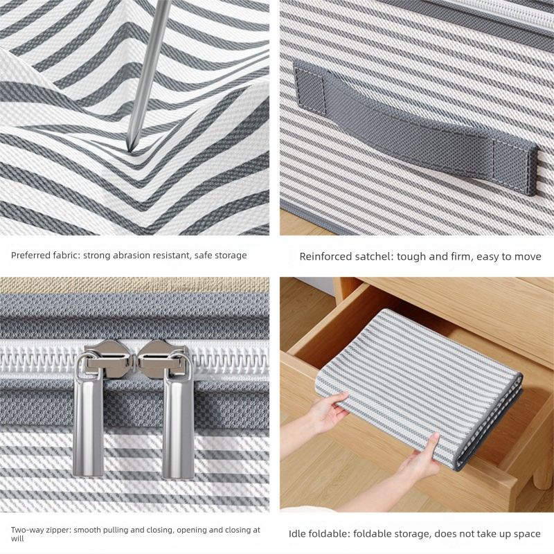 Under Bed Storage Bags 2 Pack 50 x 40 x 15 cm Large Capacity Foldable view 5