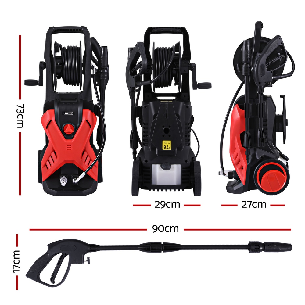 Giantz 2400PSI High Pressure Washer Electric Water Cleaner Pump 10M Jet Hose view 2