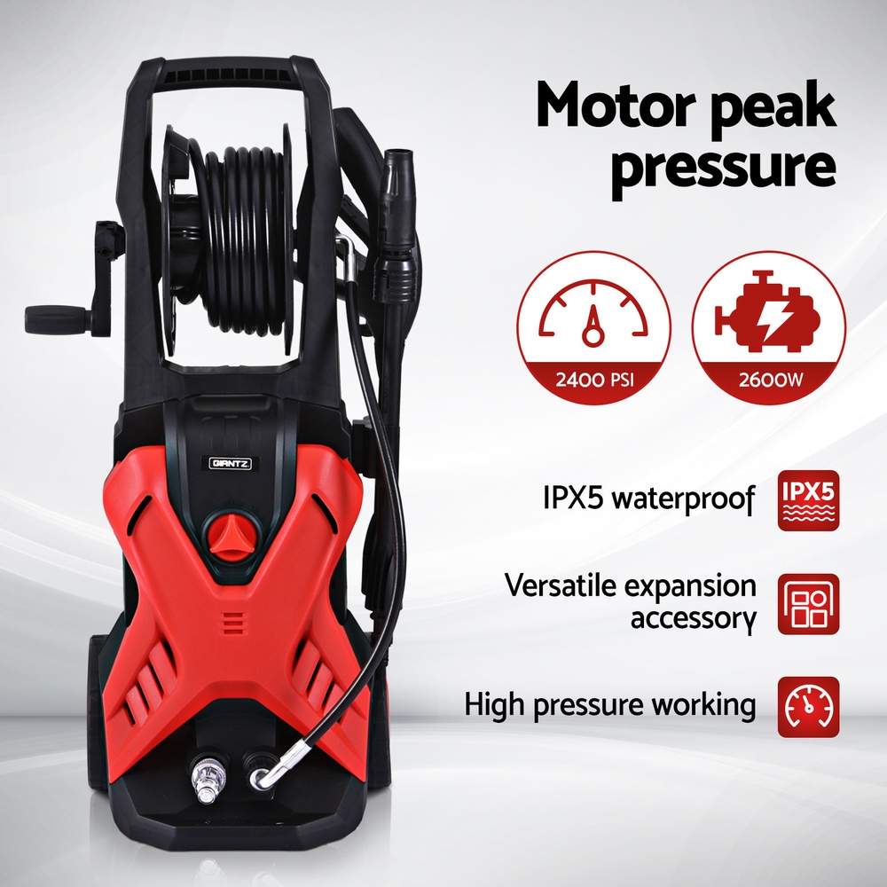 Giantz 2400PSI High Pressure Washer Electric Water Cleaner Pump 10M Jet Hose view 4