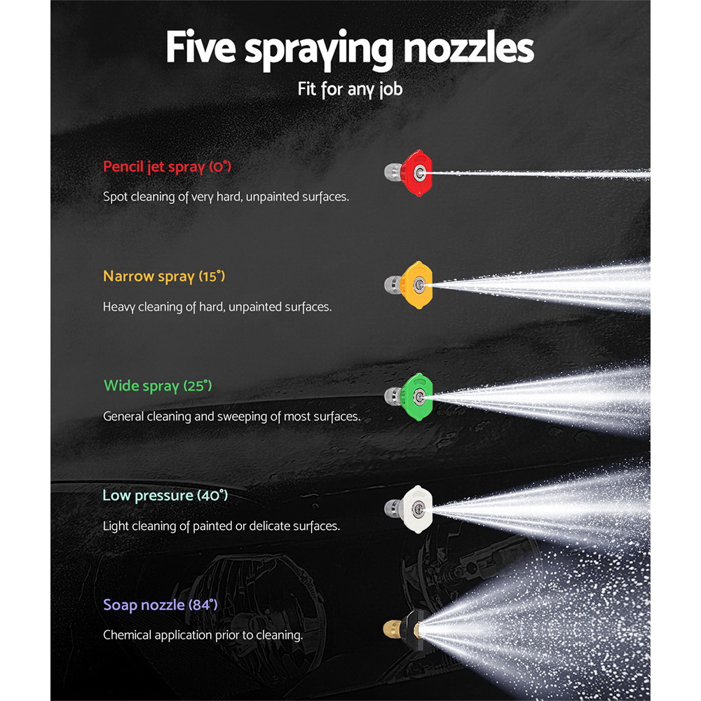 Giantz Petrol High Pressure Cleaner Washer 20M Hose Gurney view 6
