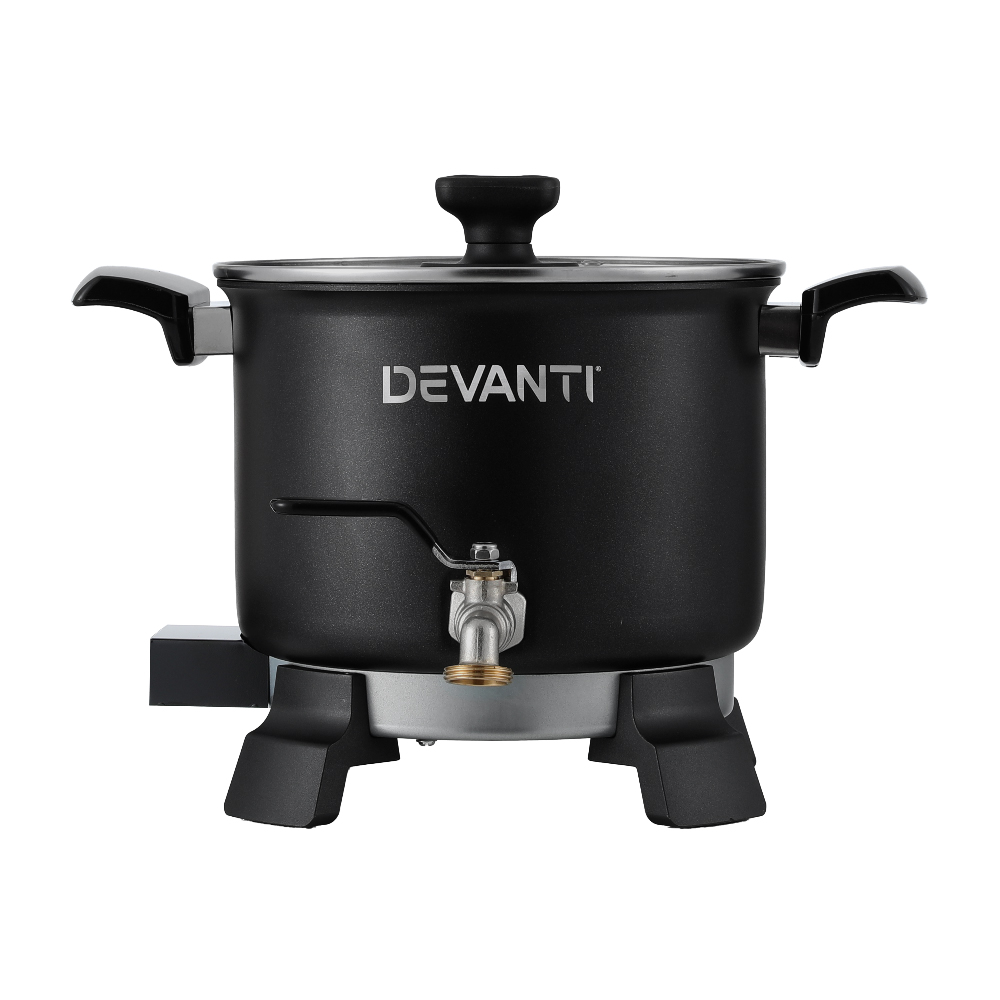 Devanti 5L Wax Melter Candle Making 1200W Melting Pot Furnace Quick Pour Spout view 3