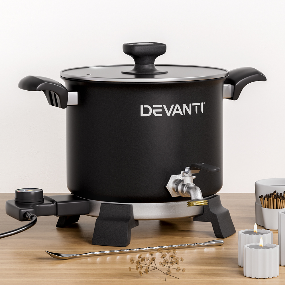 Devanti 5L Wax Melter Candle Making 1200W Melting Pot Furnace Quick Pour Spout view 8