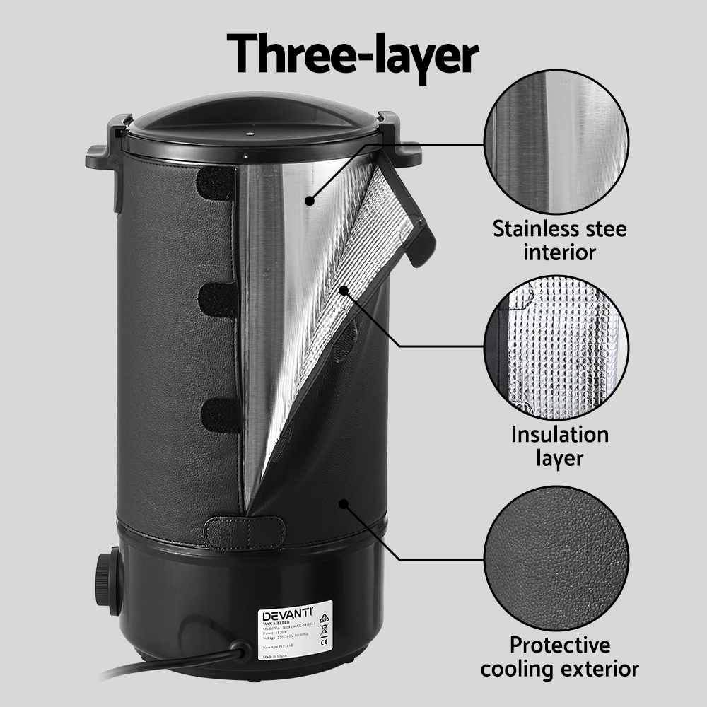 Devanti 10L Wax Melter Candle Making 1520W Melting Pot Furnace Pour Spout Soap view 6