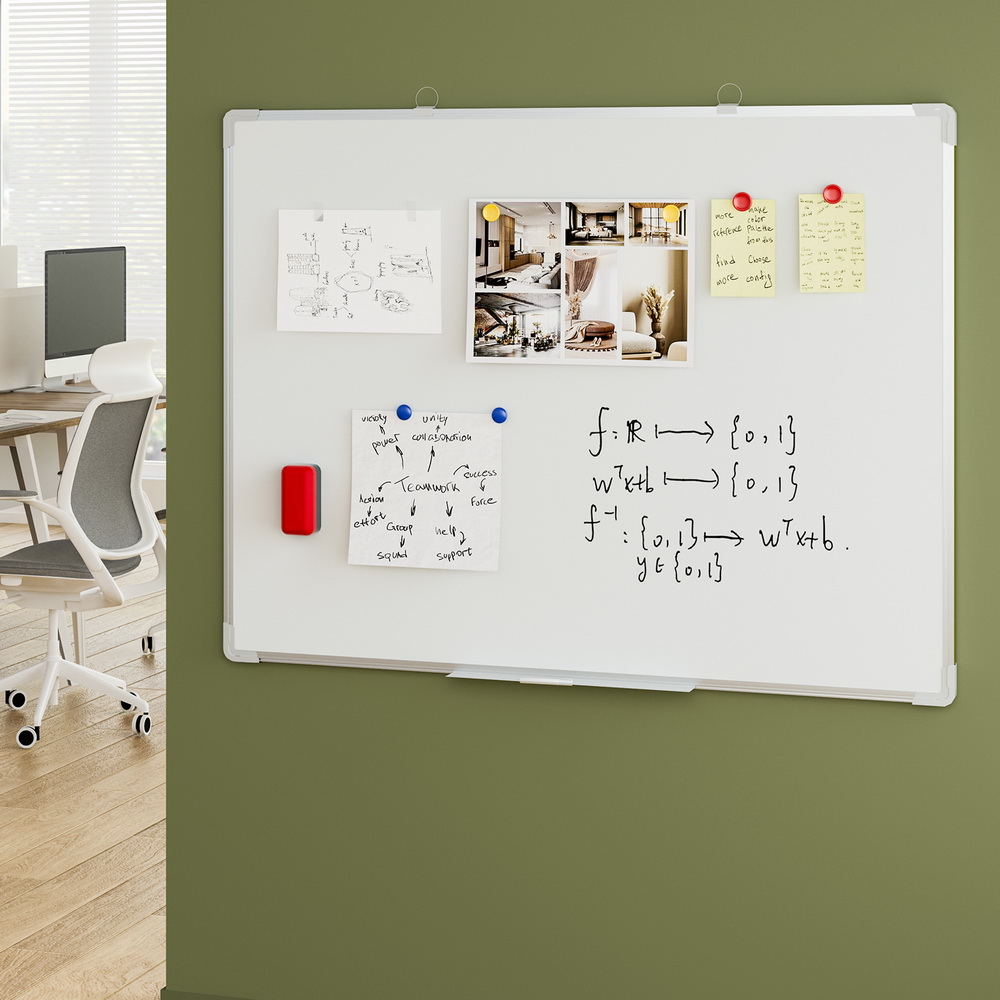 Magnetic Whiteboard 90x120cm Erase Board Marker Eraser Tray Home Office School view 6