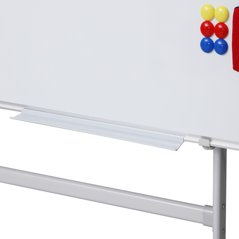 90x120cm Standing Whiteboard with Wheels Magnetic Double-Sided Erase Board view 4