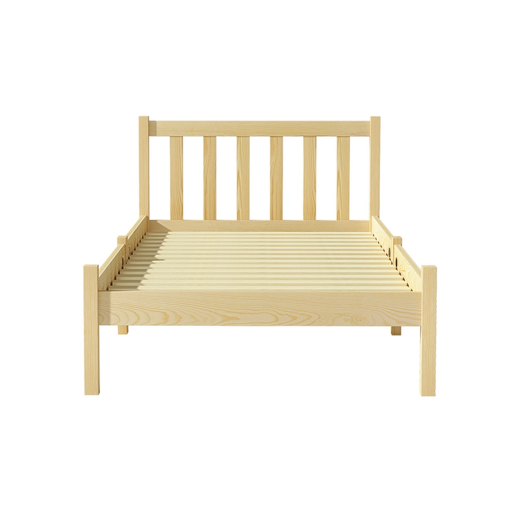 Artiss Bed Frame Single Size Wooden Oak SOFIE view 4