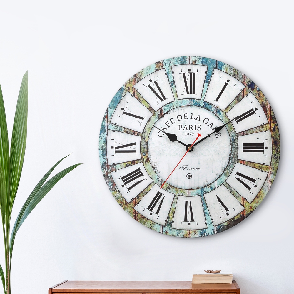 Artiss 40CM Wall Clock Rustic Design view 5