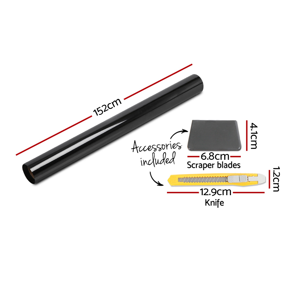 Giantz Window Tint Film Black Commercial Car Auto House Glass 152cm x 30m VLT 35% view 2