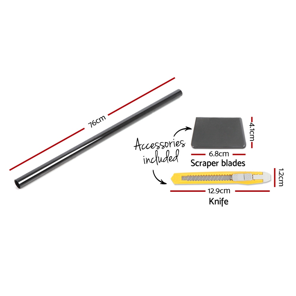 Giantz Window Tint Film Black Roll 5% VLT Home House 76cm X 7m Tinting Tools view 2