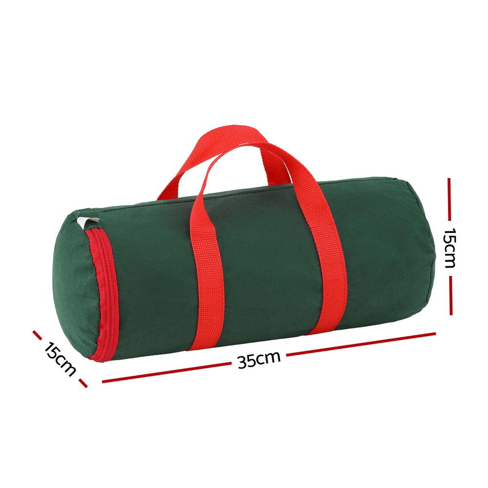 Jingle Jollys Christmas Baubles Storage Bag Xmas Ornaments Bag Container Green view 3
