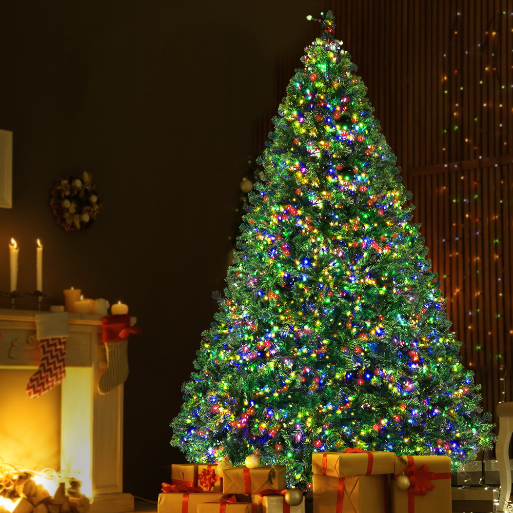 Jingle Jollys Christmas Tree 2.4M Xmas Tree Decoration 8 Light Mode Multi Colour view 7