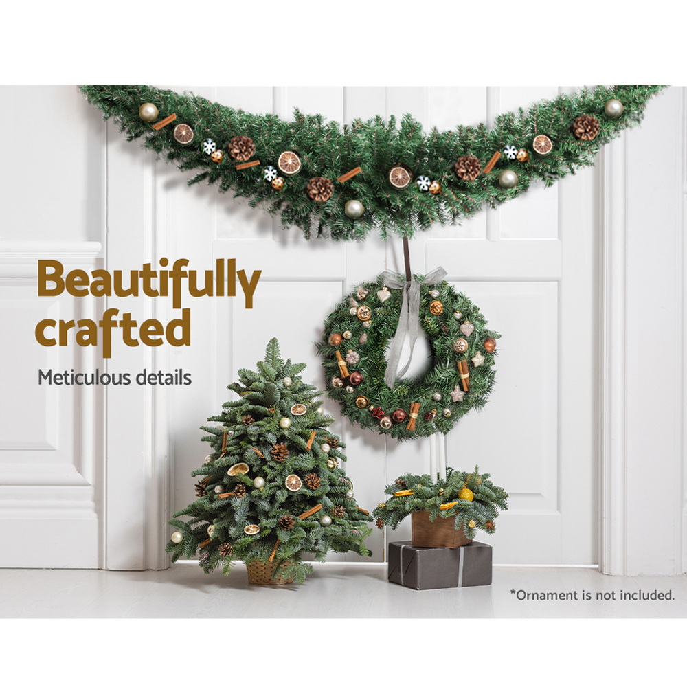 Jingle Jollys 1.8m Christmas Garland Xmas Decorations Green Wedding Party view 6