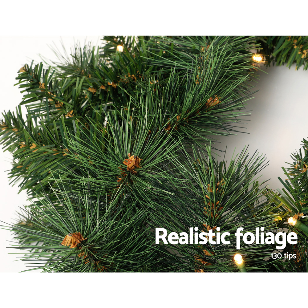 Jingle Jollys 1.8m Christmas Garland with LED lights Party Xmas Decorations view 6