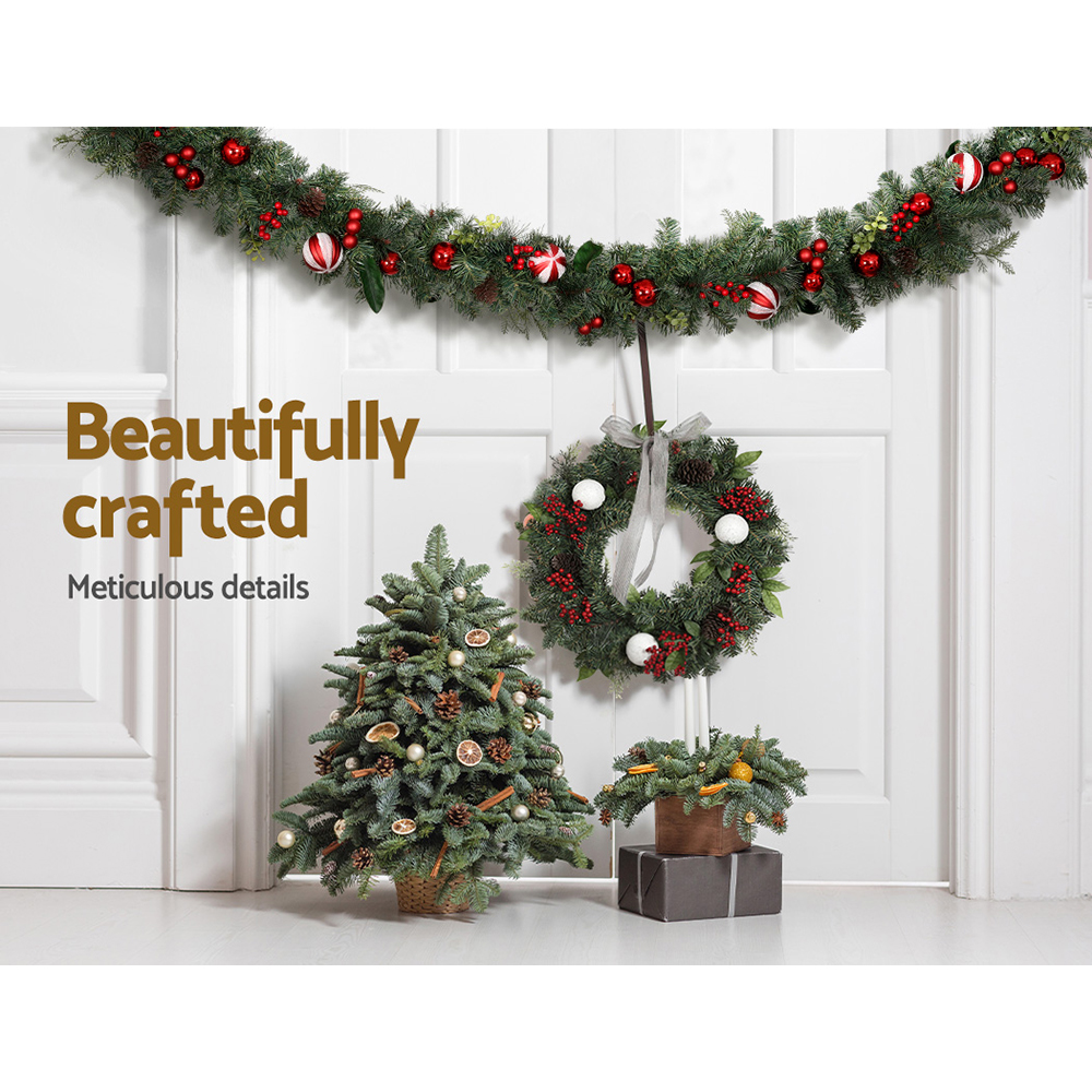 Jingle Jollys 2.7m Christmas Garland with Decorations Xmas Wedding Party view 7
