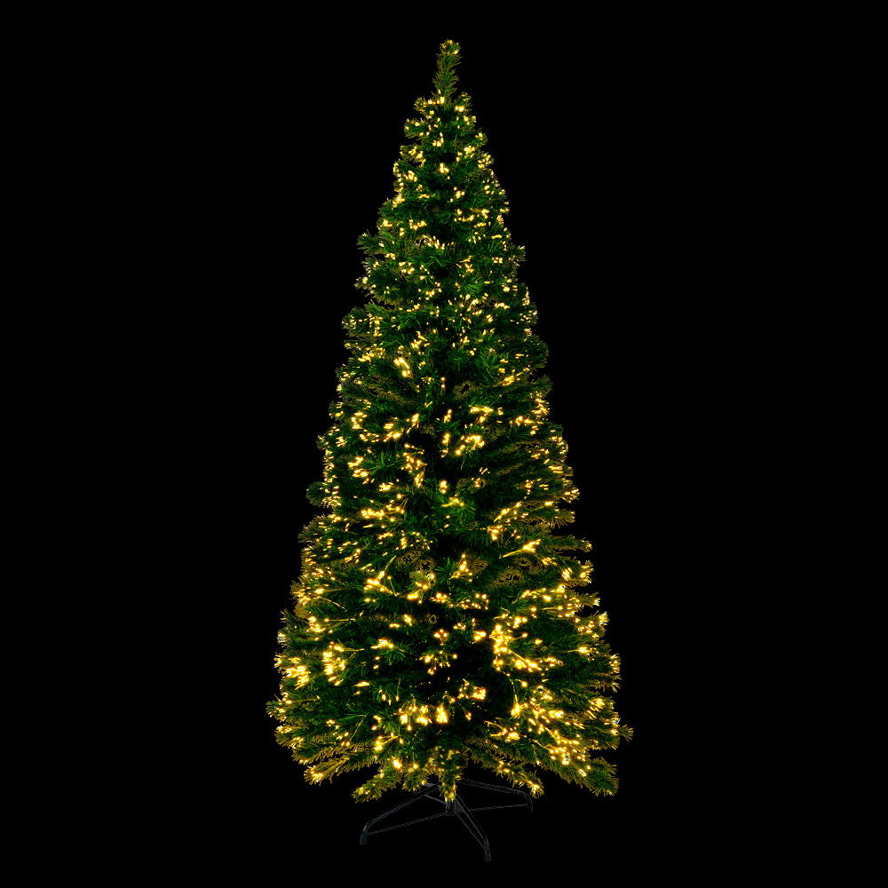 Jingle Jollys 1.8m Christmas Tree Optic Fibre LED Xmas tree Warm White — image 1