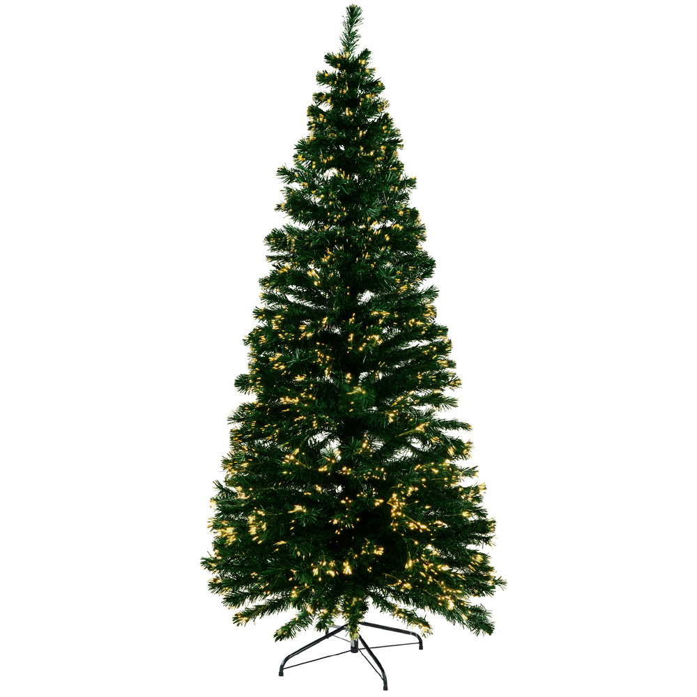 Jingle Jollys 1.8m Christmas Tree Optic Fibre LED Xmas tree Warm White view 3