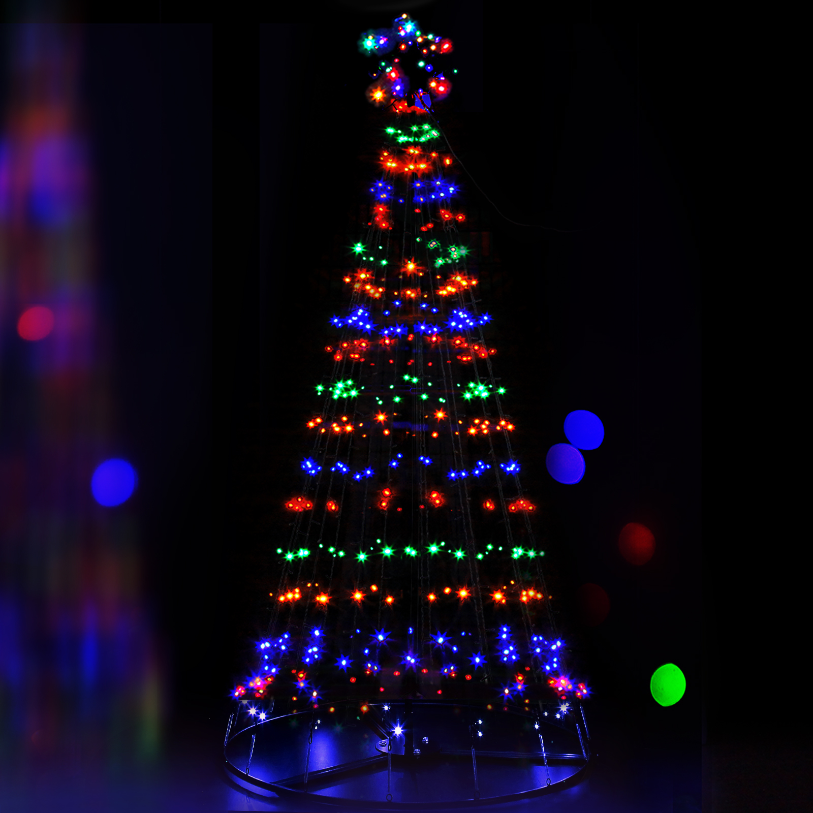 2.1M Christmas Tree 264 LED Solar Jingle Jollys view 8