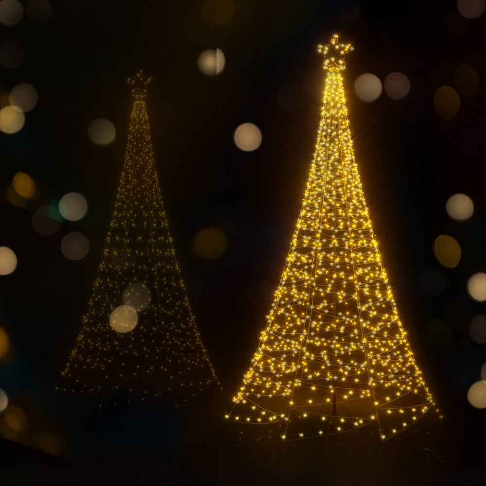 Jingle Jollys Solar Christmas Tree 2.1m 320 LED Net Lights Xmas Trees Decoration view 7
