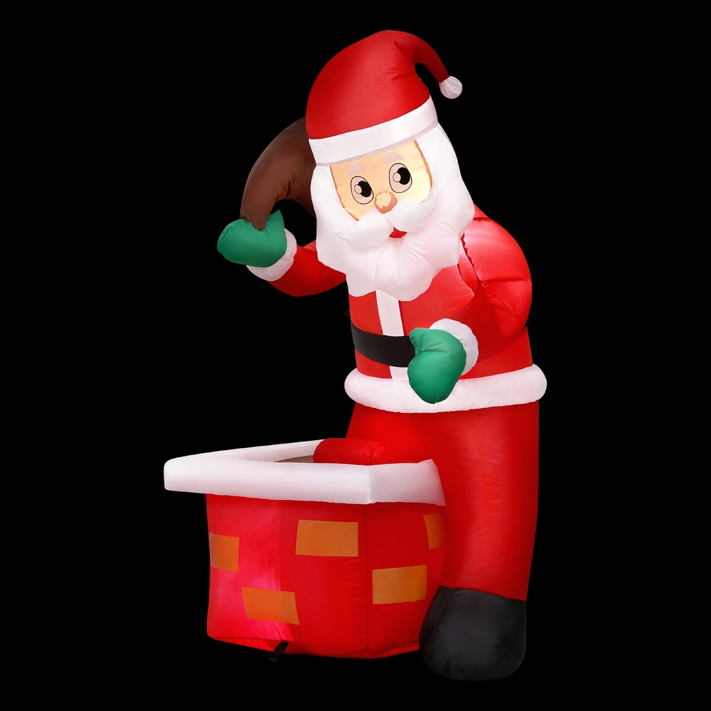 Jingle Jollys Christmas Inflatable Santa Illuminated Decorations — image 1