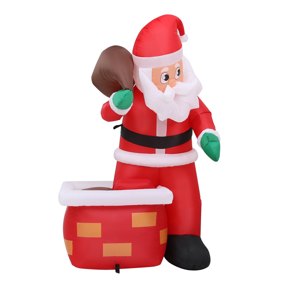 Jingle Jollys Christmas Inflatable Santa Illuminated Decorations view 3