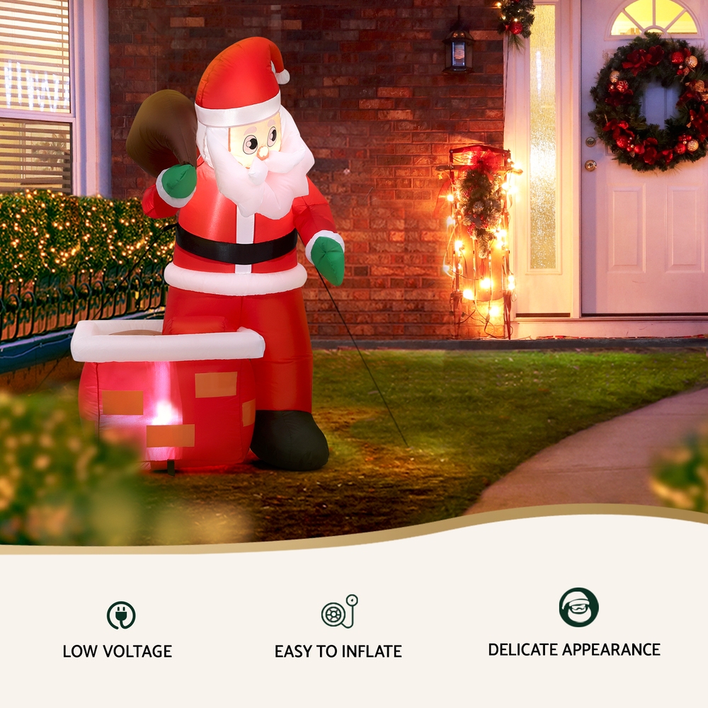 Jingle Jollys Christmas Inflatable Santa Illuminated Decorations view 4