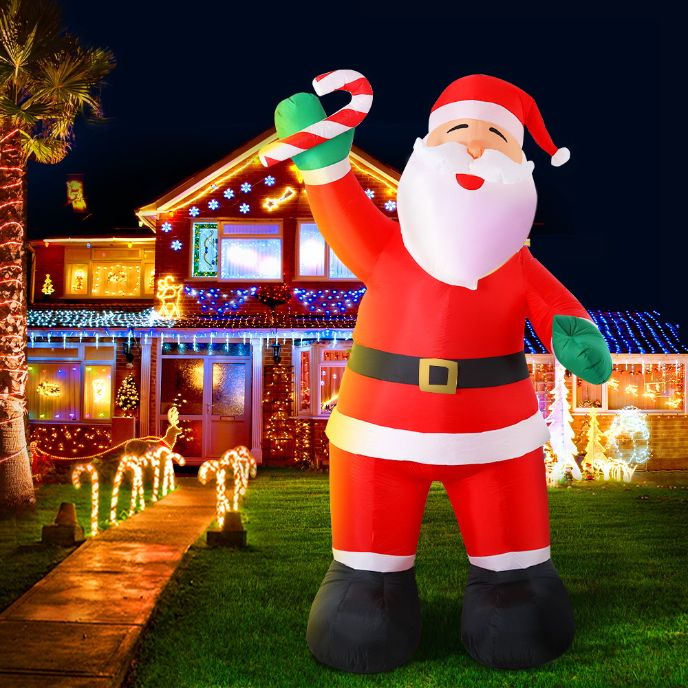 Jingle Jollys Christmas Inflatable Santa 3M Illuminated Decorations view 8
