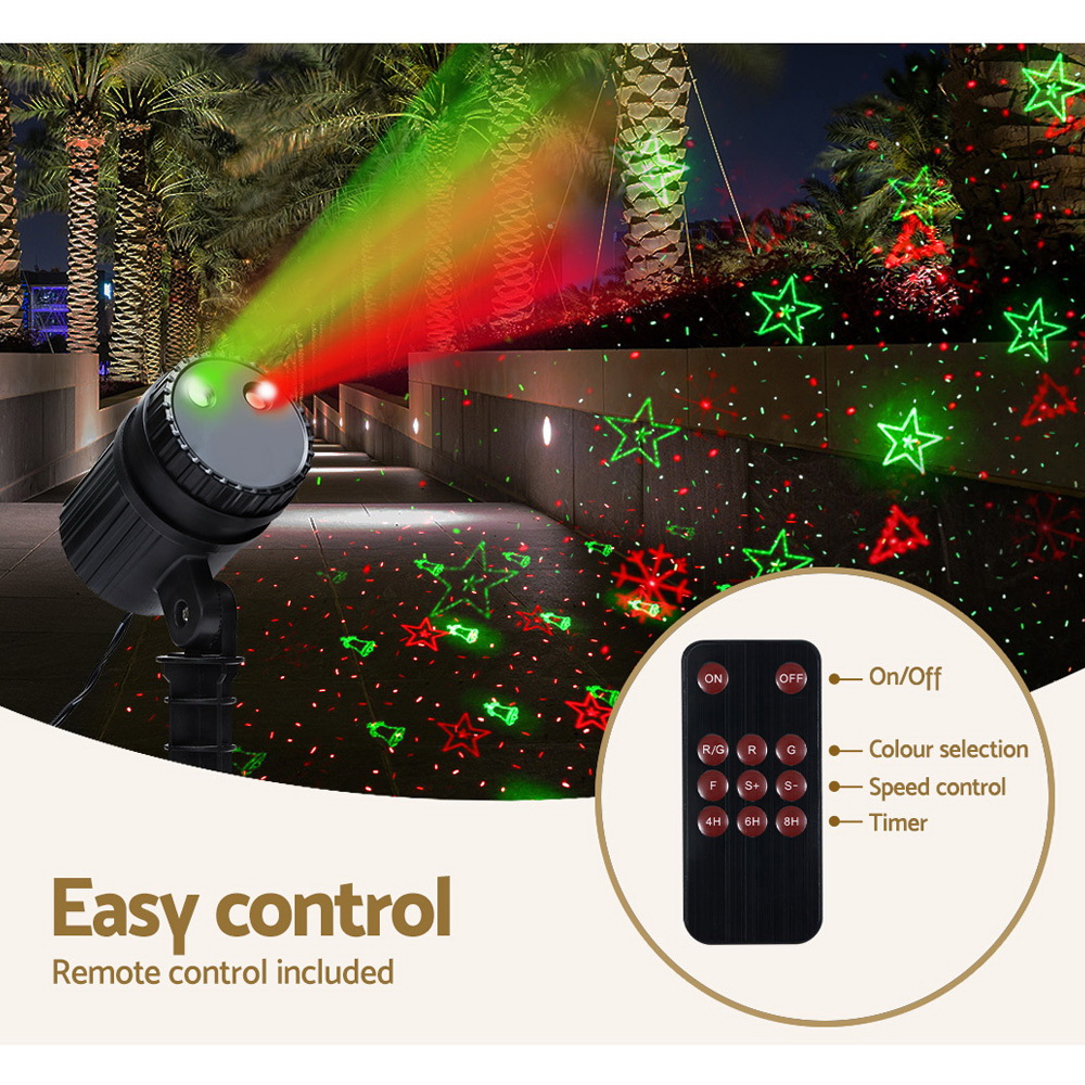 Jingle Jollys Christmas Lights Laser Light Projector Outdoor Decorations view 4
