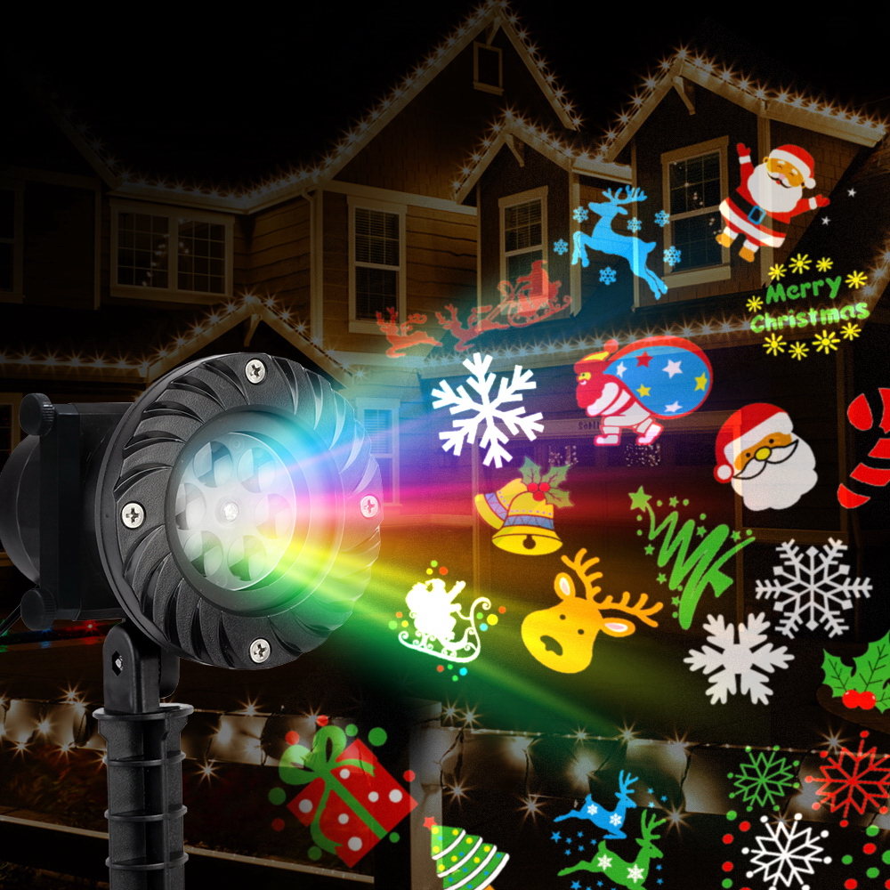 Jingle Jollys Christmas Lights Projector Light Outdoor Decorations Outdoor view 8