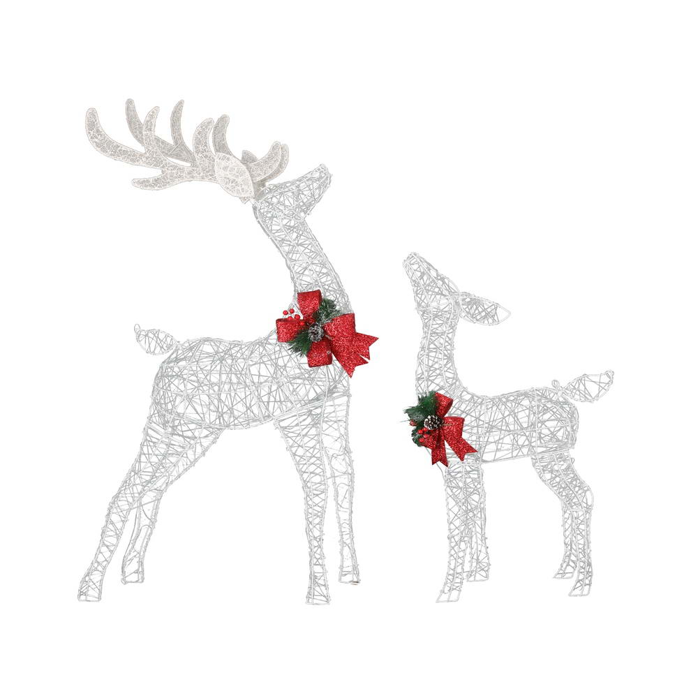 Jingle Jollys Christmas Lights 2pcs Reindeer Set Fairy Light 170 LED Decorations view 3