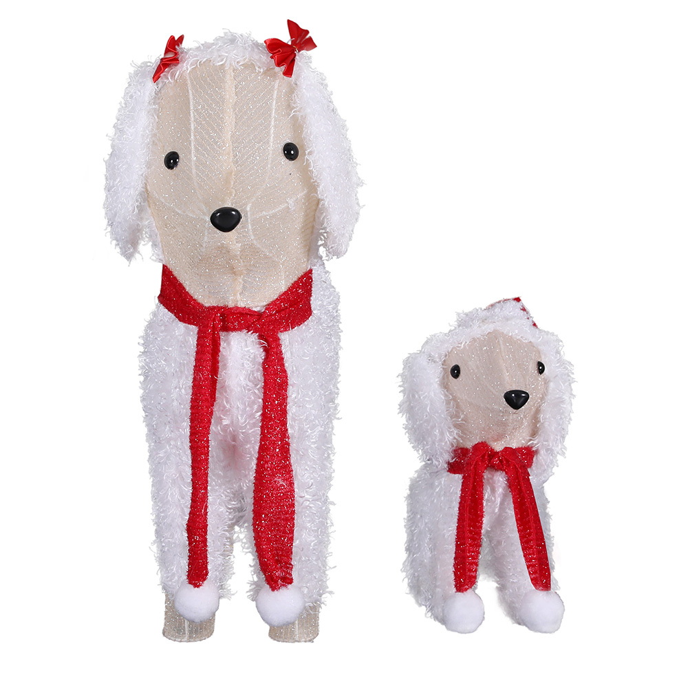 Jingle Jollys Christmas Lights 60 LED Fairy Light 2pcs Dog Decorations Set view 3