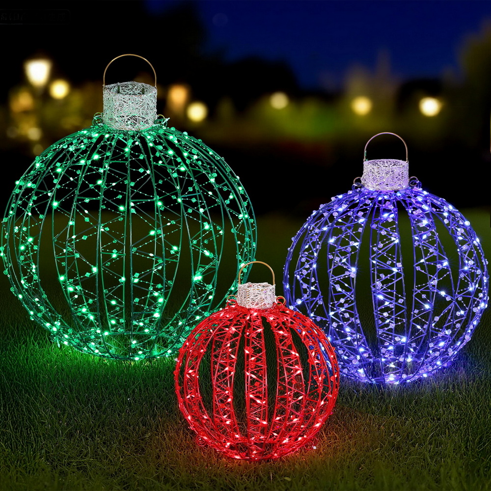 Jingle Jollys Christmas Lights 320 LED Fairy Light 3pcs Ball Decorations Set view 7