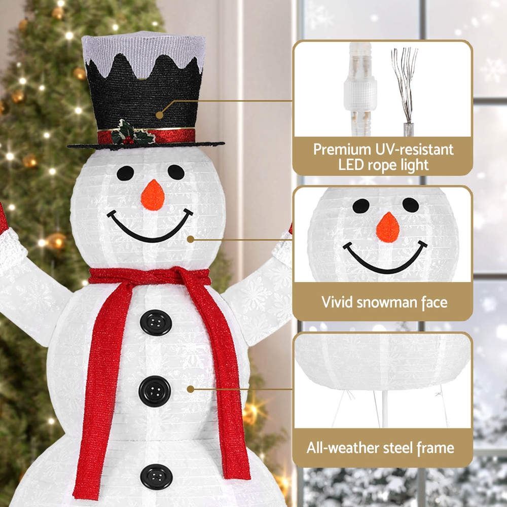 Jingle Jollys Christmas Lights 200 LED 175cm Fairy Light Snowman Decorations view 6