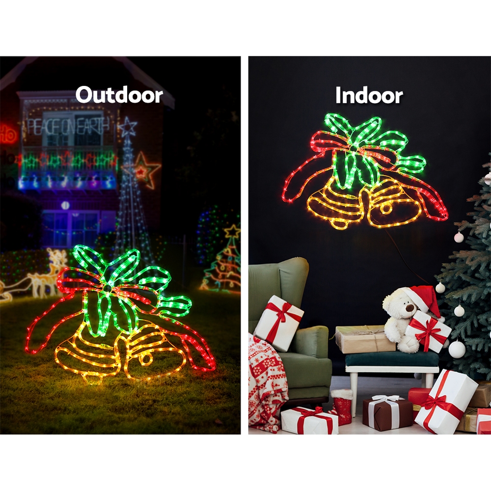0.76M Christmas Lights 216 LED Bell Motif Light Decorations Jingle Jollys view 3