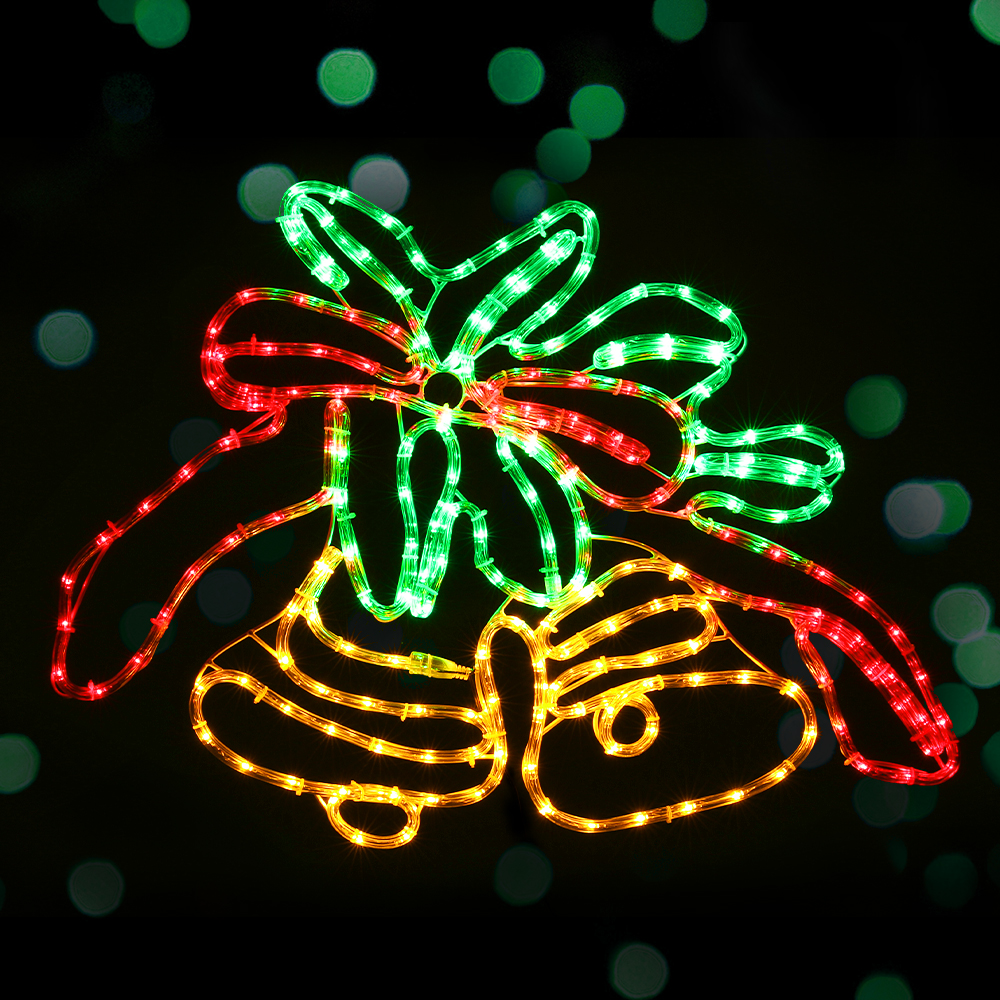0.76M Christmas Lights 216 LED Bell Motif Light Decorations Jingle Jollys view 7