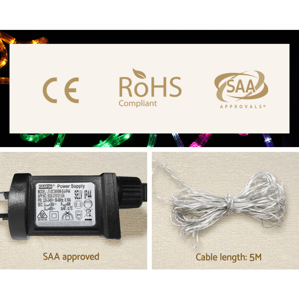 Jingle Jollys Christmas Lights LED Train Xmas Decoration Multi Colour view 7