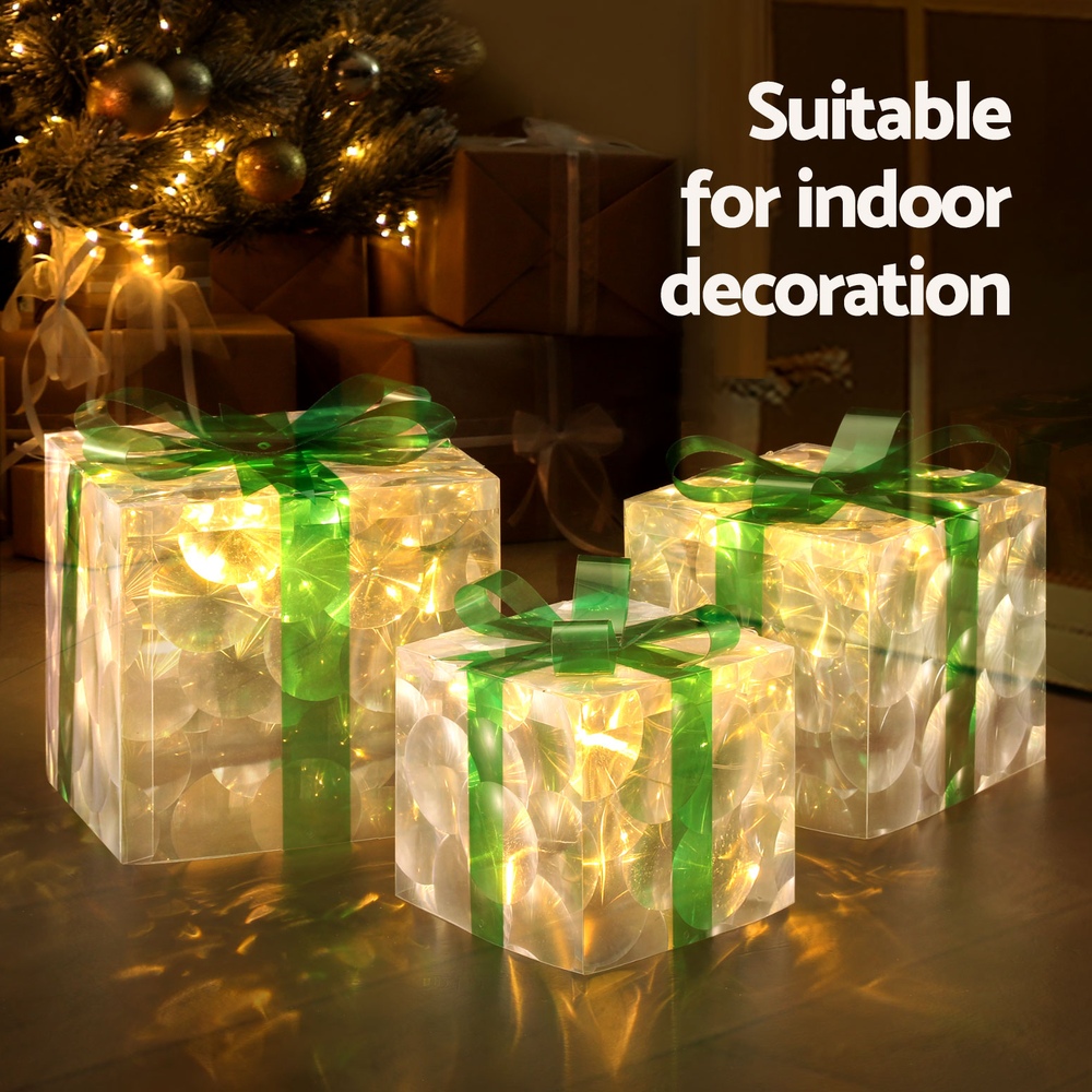 Jingle Jollys Christmas Lights 70 LED Fairy Light Gift Box 3pcs Decorations Set view 5