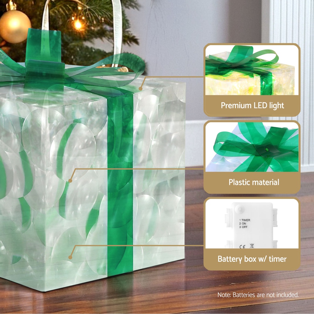 Jingle Jollys Christmas Lights 70 LED Fairy Light Gift Box 3pcs Decorations Set view 6