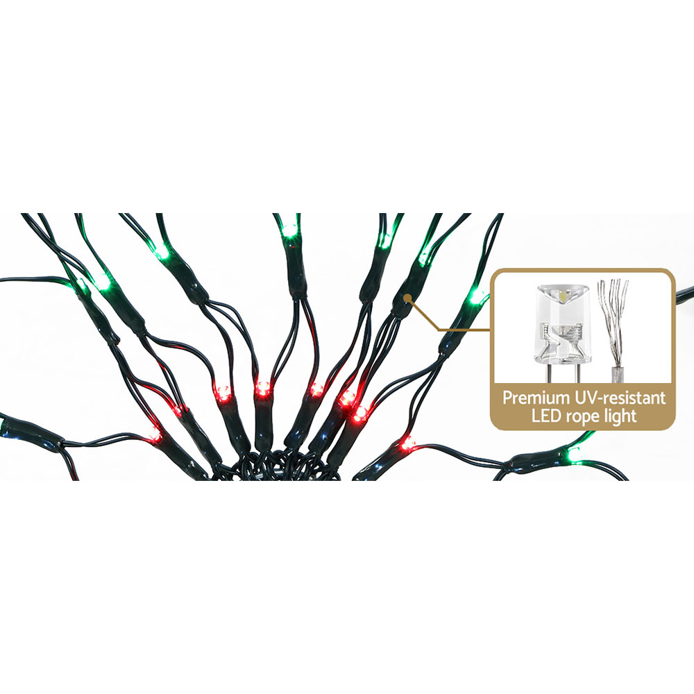 Jingle Jollys Christmas Lights 130cm Snow 130 LED Decorations view 4