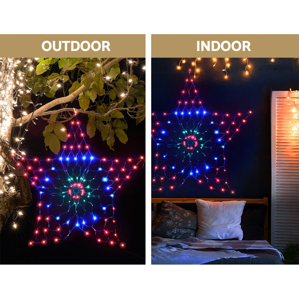 Jingle Jollys Christmas Lights 130cm Snow 130 LED Decorations view 5