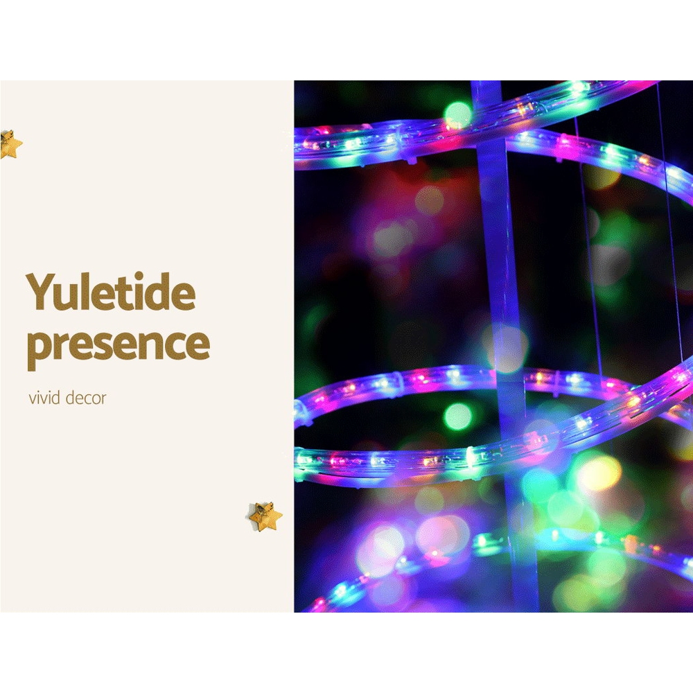 Jingle Jollys Christmas Lights 188cm Tree 288 LED Decorations view 4