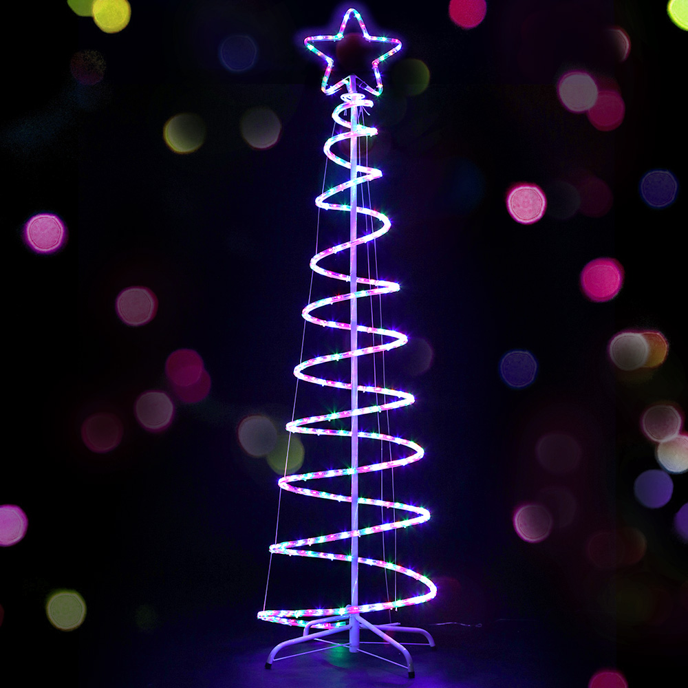 Jingle Jollys Christmas Lights 188cm Tree 288 LED Decorations view 8