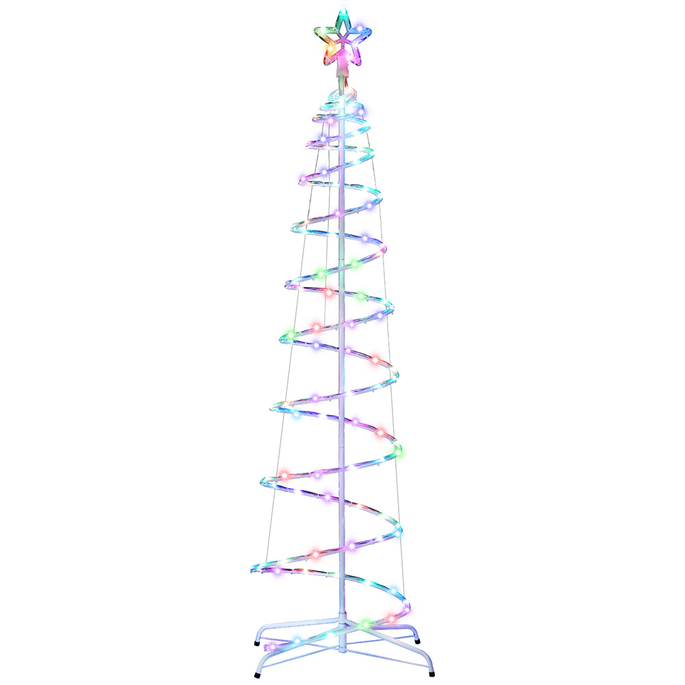 Jingle Jollys Christmas Tree 1.8m 100 RGB LED Rope Lights Xmas Trees Decoration — image 1