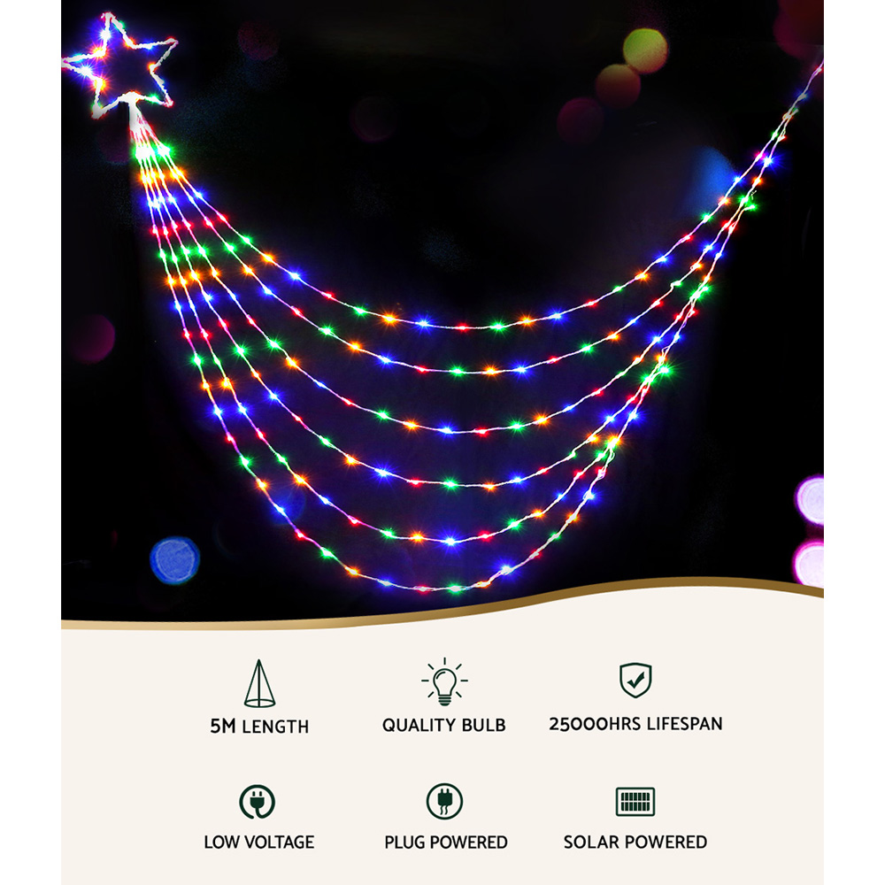 320 LED 5M Christmas Lights Solar String Fairy Light Jingle Jollys view 3