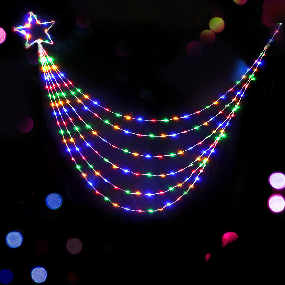320 LED 5M Christmas Lights Solar String Fairy Light Jingle Jollys view 7